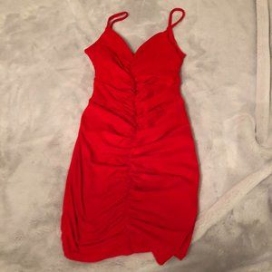 Ruched bodycon dress